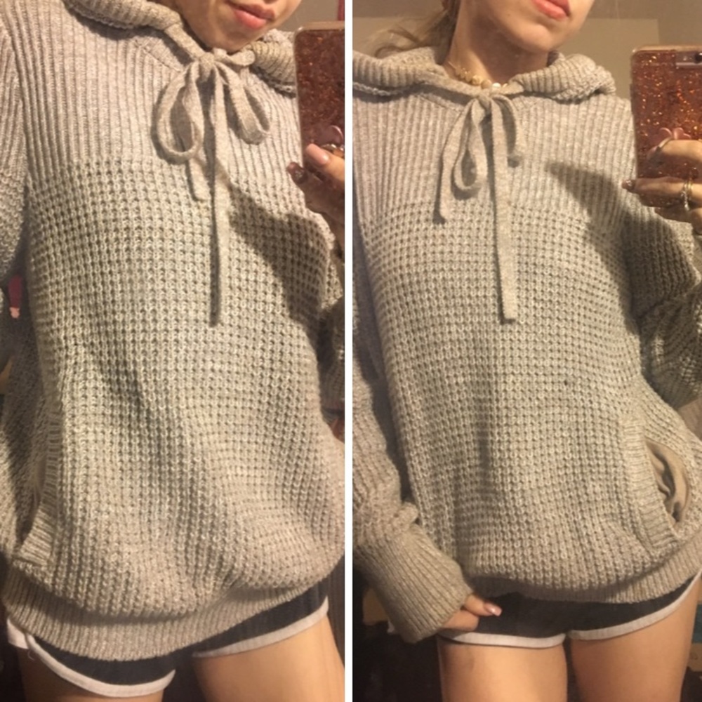 Rare designer grey Victoria secret knitted sweater